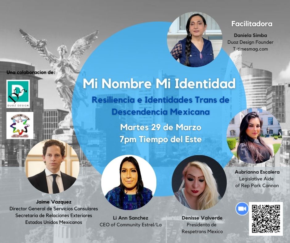 Flyer of Panel: Mi Nombre Mi Identidad
